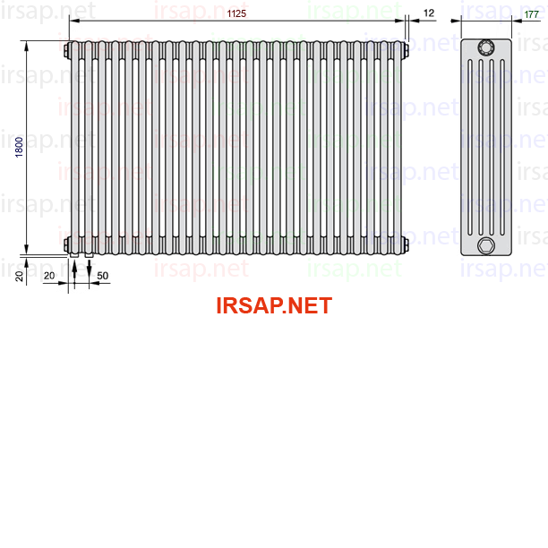 Радиатор IRSAP Tesi 51800/25 T18 CL 01